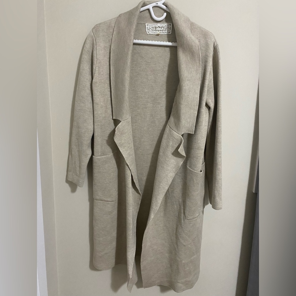 Thicker open front overcoat